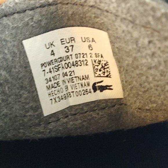 LACOSTE IZOD ๐ฉตHOST PICK!! Trainers Tennis Shoes Alligator - Picture 9 of 11